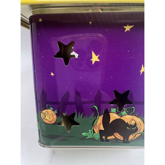 Tin Metal Halloween Lantern Scarecrow - Picture 2 of 5